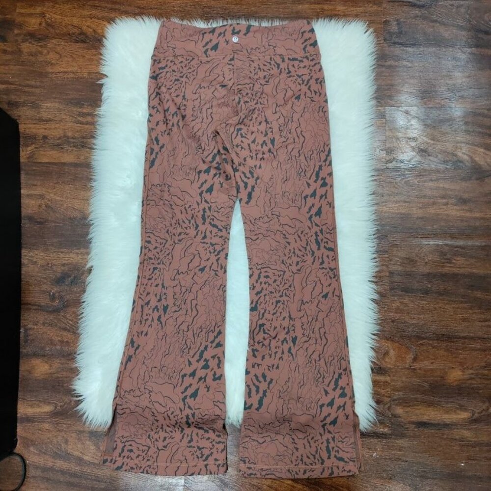 Lululemon Align Flared Bark Camo Pant Stretchy Comfy Workout Leggings - Picture 8 of 12